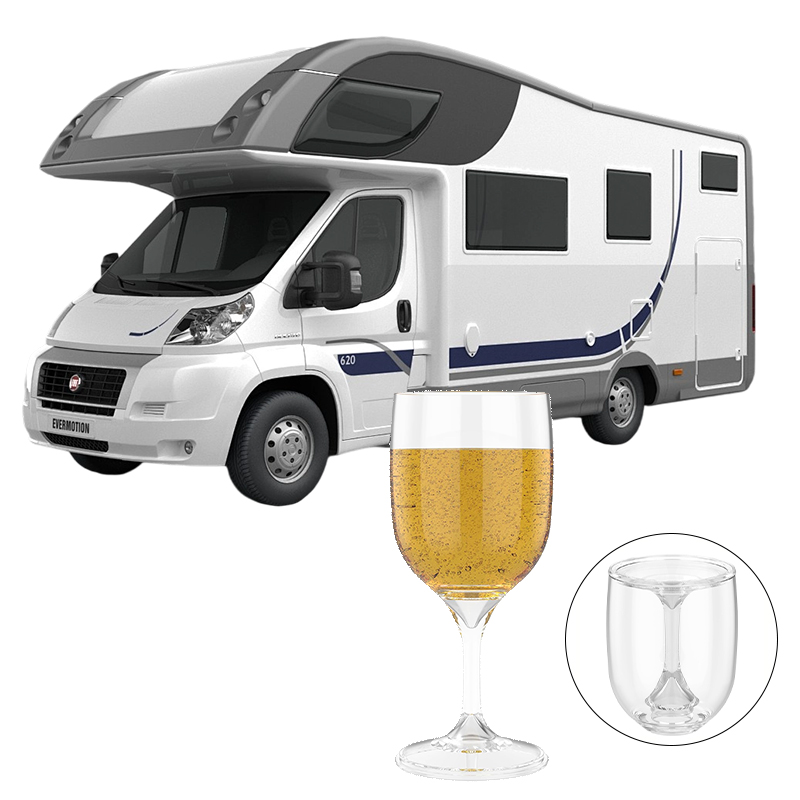 Wine & Beer Guayaquil - Copa de vino portátil para RV,