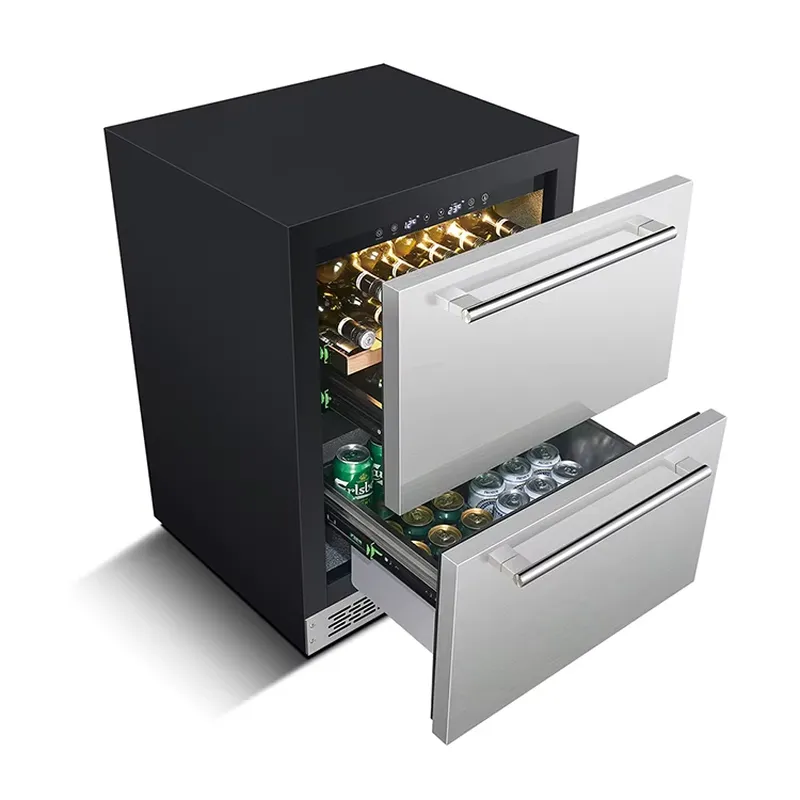Wine Beer Dual Zone - Refrigerador de Doble Zona Integrado de