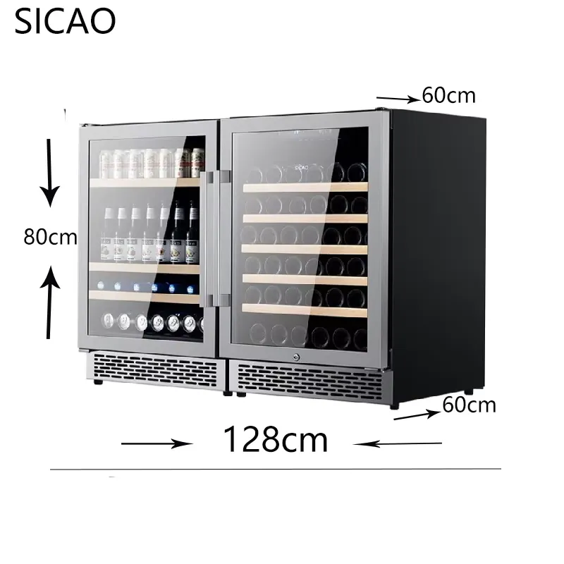 Refrigerador de Vino y Cerveza - Wine Beer Dual Zone reseña y precio
