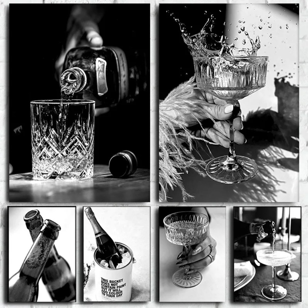 Póster de Alta Definición en b - Whisky Beer And Wine reseña y precio