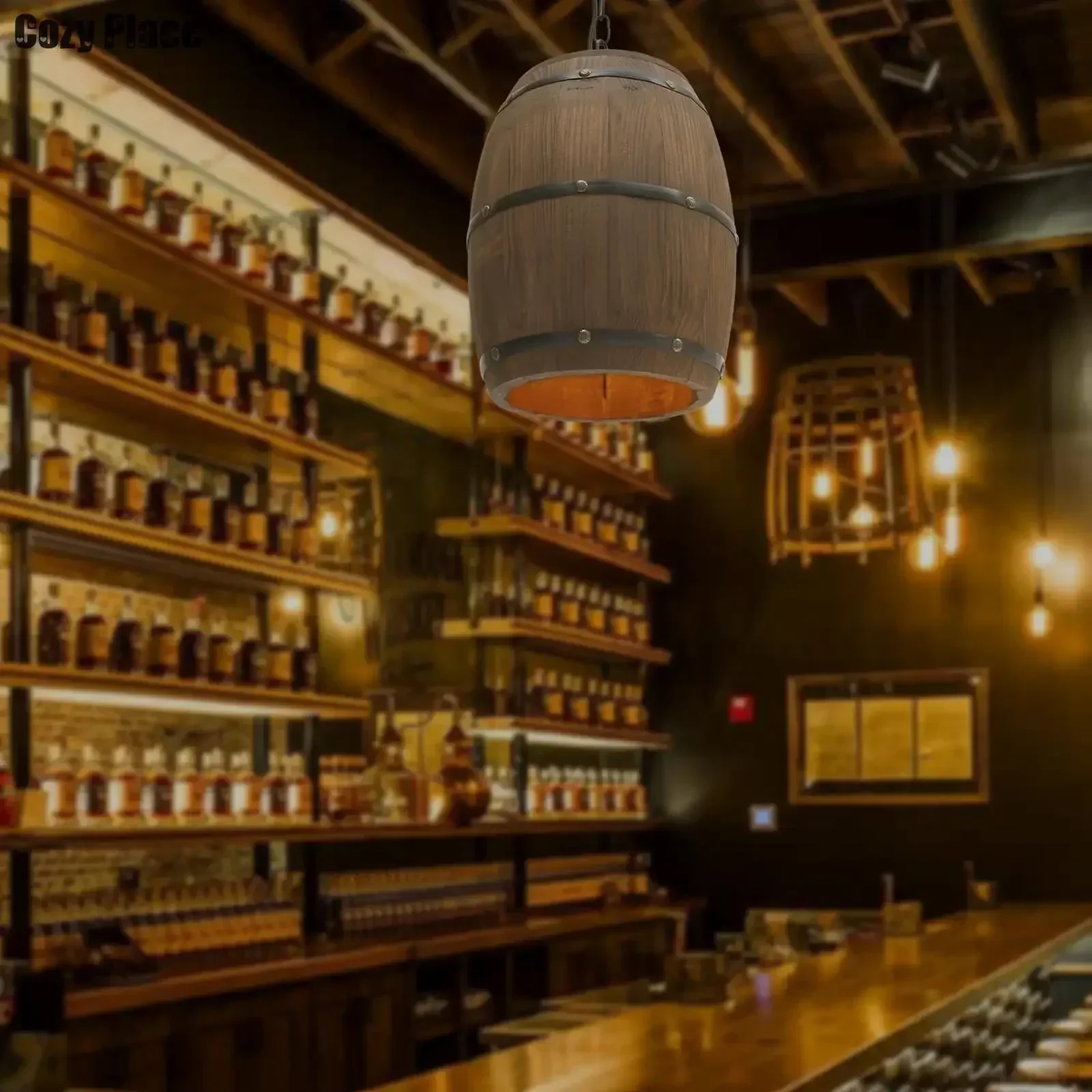 Lámpara Rústica Vintage, Lámpa - Wine & Beer Guayaquil reseña y precio